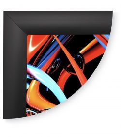 Рамка Клик ПК-25, 45°, А4, черный матовый RAL-9005 в Сочи - картинка, изображение, фото